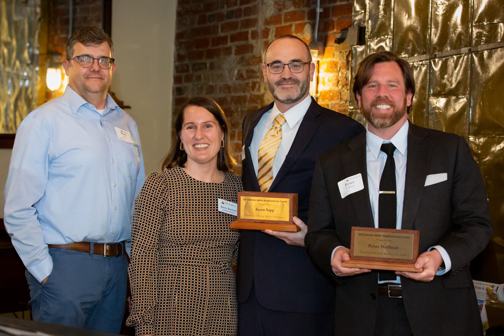 Jason Sapp, founder of Sapp Law, received recognition from DeSales Community Development.